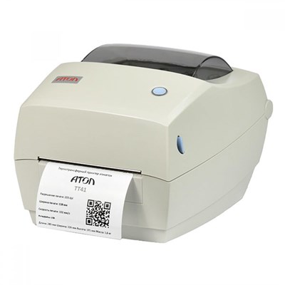 Принтер штрих-кода АТОЛ ТТ41 (Термотрансферная печать) - фото 5242